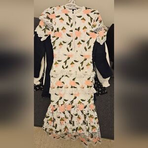 crochet floral dress